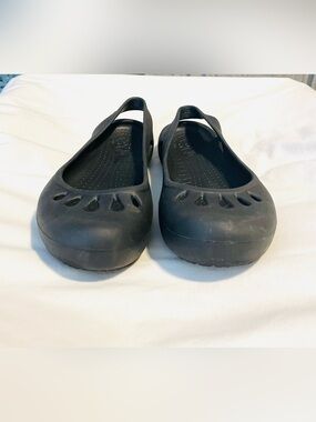 Crocs Kadee SlipOn Sandal - Flats/Mary Janes/ Sling Back - Black - Women 9 - EUC